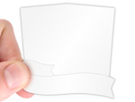 Banners and Ribbon Hard Hat Sticker