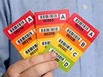 Colored Barcode Labels