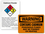 Cadmium Safety Signs