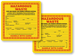 California Hazardous Waste Labels