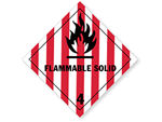 Class 4 Flammable Solid Labels