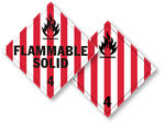 Class 4 Flammable Solid Placards