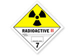 Class 7 Radioactive II Hazmat Dot Labels