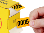 consecutive number labels 