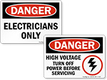 Electricians Only Labels
