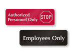 Employees Only Door Signs