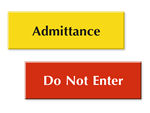 Select a Color™ 4 Inch x 12 Inch Engraved Signs