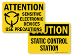 Static Warning Labels