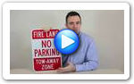 No Parking Fire Lane Signs - Video