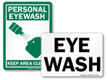 Eye Wash Signs
