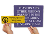 Custom Plastic Engraved Signs
