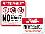No Soliciting Signs