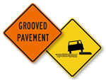 Pavement Ends Sign