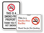 Smoke Free Signs & Labels