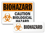 Biohazard Symbol Stickers