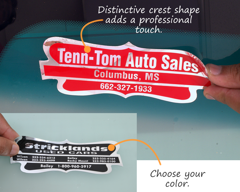 Car Dealership Stickers | Ship Free from LabelLab