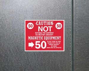 Caution Magnetic Equipment Packing-Labels
