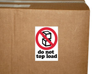 Do Not Top Load Label
