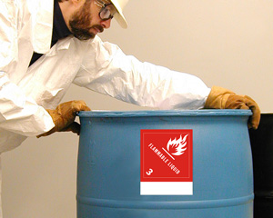 Flammable Liquid Blank Label