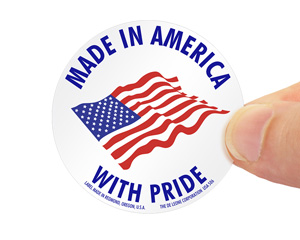 Made In America With Pride Label