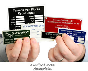 Anodized Metal Nameplates
