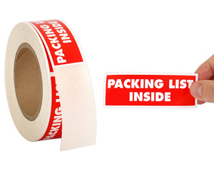Packing List Labels