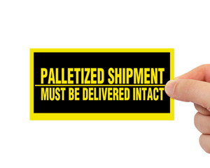 alletized Shipment Must be Delivered Intact Label
