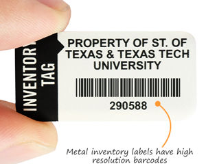 Preprinted barcodes for inventory