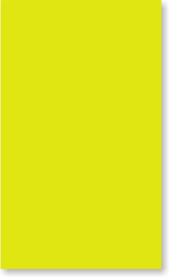 3 in. x 5 in. Fluorescent Chartreuse Color Coded Label, SKU: LRECT-300-FC