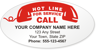 Call for Service Label
