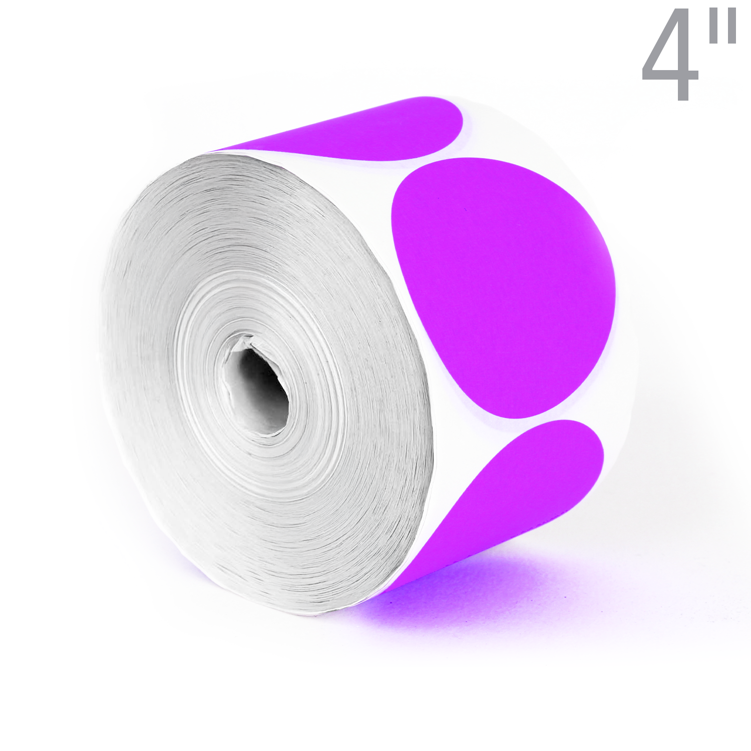 Purple Tuesday Circle Dot Stickers - 3/4 Inch Round Adhesive Labels, 500 On Roll