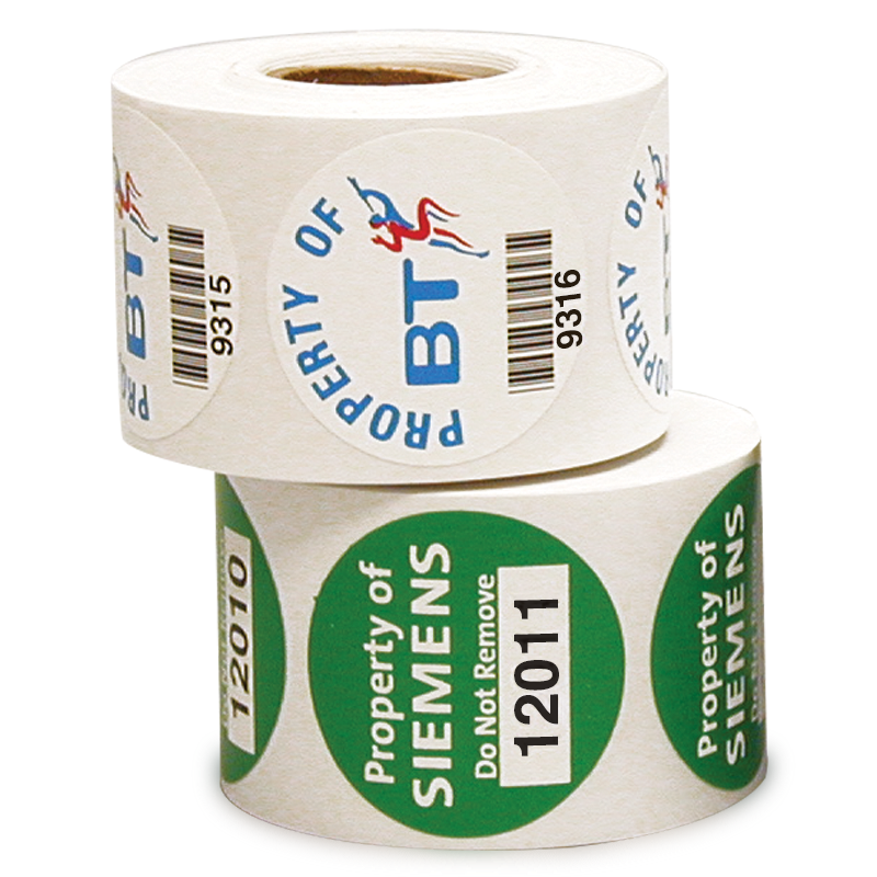 Roll 1600 Sequential Number Labels Numbers 1-1600 Self Adhesive 