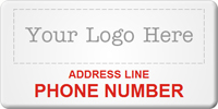 Asset Label, Company Name with Phone Number