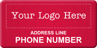 Asset Label, Company Name with Phone Number