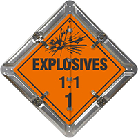 7 Legend Flip n Lock™ Explosive Placard Set Aluminum