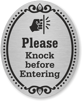 DiamondPlate Door Sign