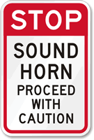 Stop Sound Horn Before Proceeding