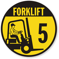 Forklift 5 (with Graphic) Label