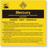 ANSI Chemical Label