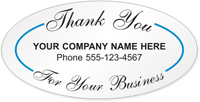 Thank You for Your Business Label