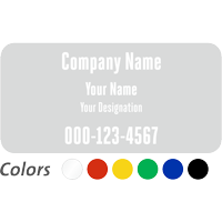 Custom Company Name and Designation, Single-Sided Label