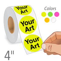 Customizable Circular Label Quote 4"