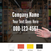 Customizable Company Name Address Die Cut Label
