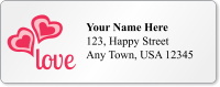 Custom Address Label With Love Symbol