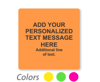 Personalized Message Fluorescent Label Template