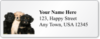 Custom Address Label With Puppies Symbol
