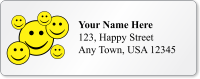 Custom Address Label With Smiley Face Symbol
