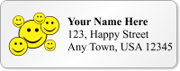 Customizable Address Label With Smiley Face Symbol