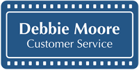 Custom Designer Name Badge with Film Strips