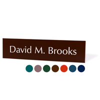 Custom Nameplates for Doors 2"x8"
